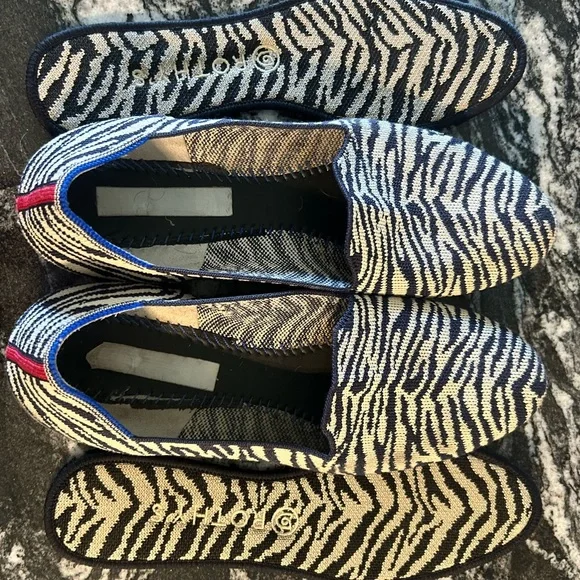 Rothy’s navy Zebra loafers 10.5 - Picture 4 of 5
